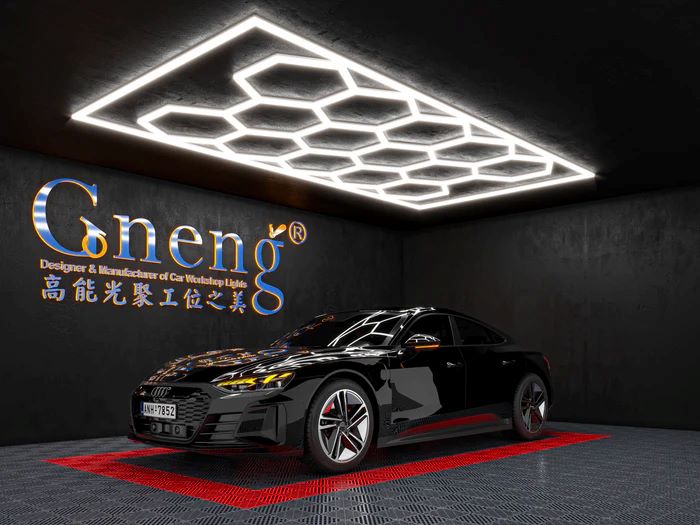 BROTHERS ZT1028 15PCs Hexagons Lighting System For Car Detailing & Washing Workshop / نظام اضاءة سقف سداسي (Hexagon) 15 خلية لمراكز الديتيلنج ماركة براذرز - موديل ZT1028