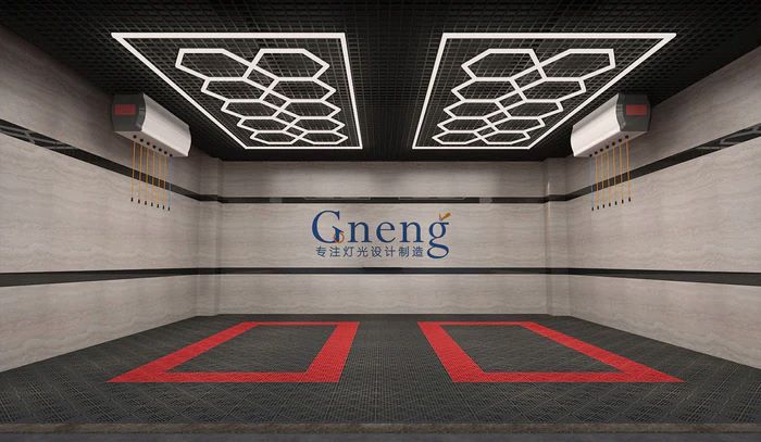 BROTHERS ZT1028 15PCs Hexagons Lighting System For Car Detailing & Washing Workshop / نظام اضاءة سقف سداسي (Hexagon) 15 خلية لمراكز الديتيلنج ماركة براذرز - موديل ZT1028