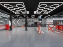 BROTHERS ZT1028 15PCs Hexagons Lighting System For Car Detailing & Washing Workshop / نظام اضاءة سقف سداسي (Hexagon) 15 خلية لمراكز الديتيلنج ماركة براذرز - موديل ZT1028