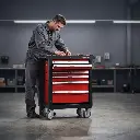 GEC 7 Professional Drawers Ball Bearing Tool Trolley Cart 235 PCS / تروللي عدة احترافي 7 درج ماركة جي اي سي - مجهز 235 قطعة (شهادة المانية)