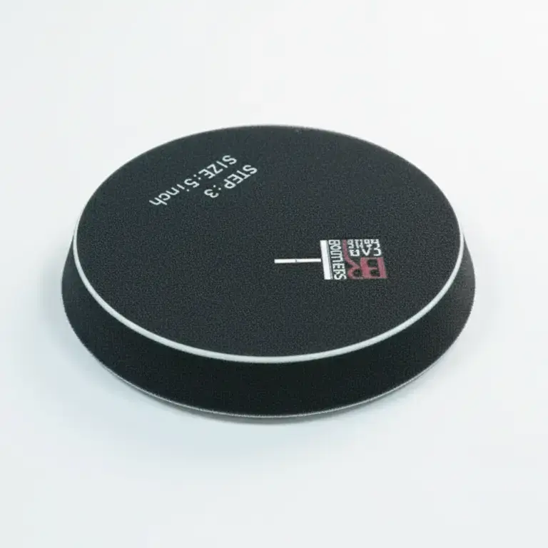 BROTHERS Soft Finishing Rotary Foam Pad – 5 Inch (Step 3) / سفنجة بولش ناعمة ماركة براذرز (اسود) روتاري - مقاس 5 بوصة - مرحلة 3