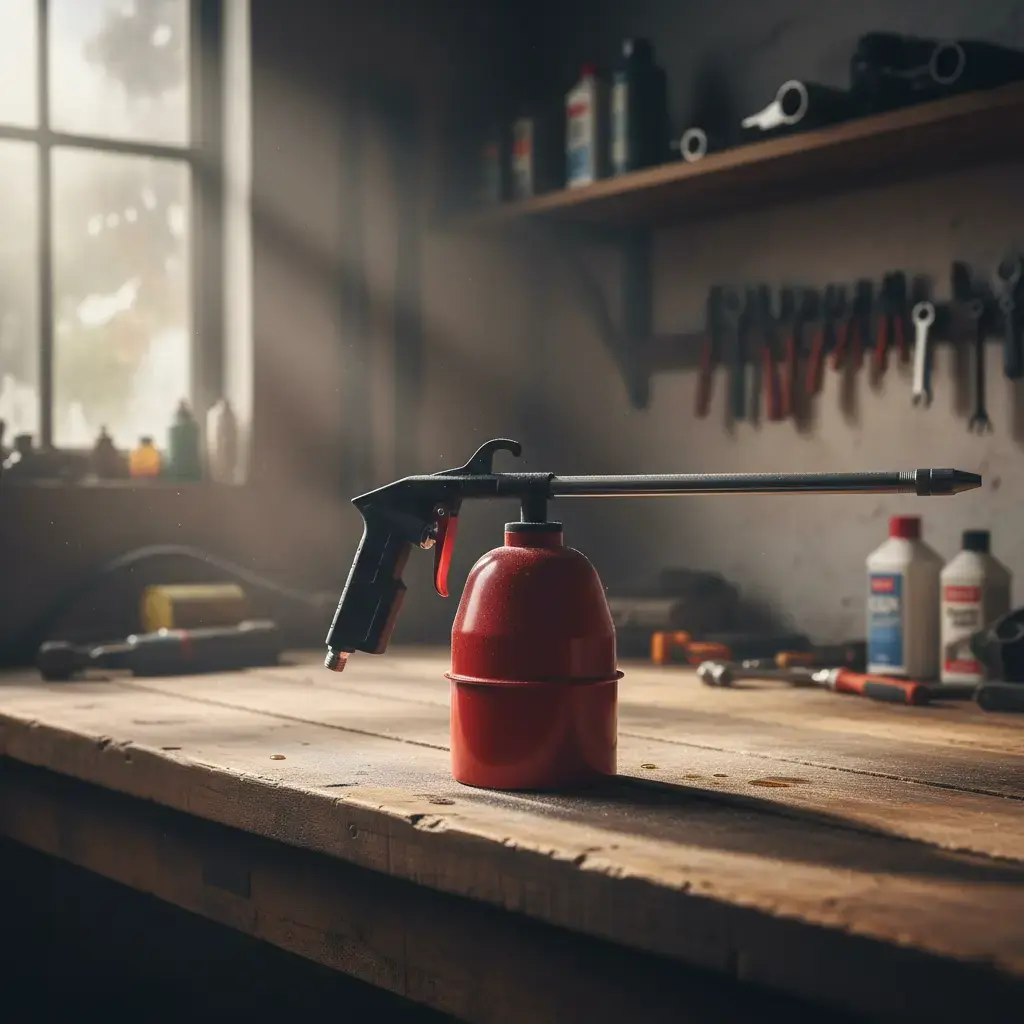 AEROPRO R8036 Air Engine Cleaning Gun With Metal Bottle مسدس جاز احمر صيني GEC.AP 8036