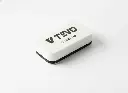 Top angle view of ceramic coating applicator block with V TEVO logo for car detailing.