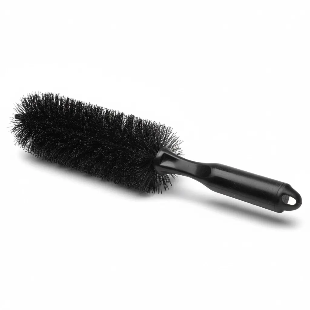 BROTHERS BLACK Wheel, Rim & Engine Brush فرشة برازرز بيد اسود مستقيم لتنظيف الجنوط BR/BLACK HUB BRUSH