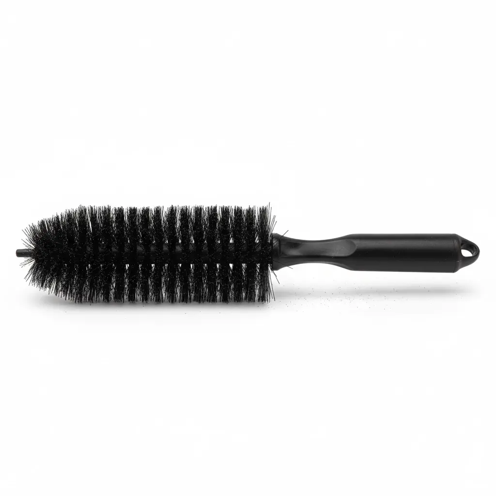 BROTHERS BLACK Wheel, Rim & Engine Brush فرشة برازرز بيد اسود مستقيم لتنظيف الجنوط BR/BLACK HUB BRUSH
