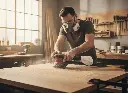 AEROPRO 7335 Air Orbital Sander With Vacuum Function 5 Inch 12000Rpm بافر صنفرة دائري 5 بوصة لفات سريعة 12000 لفة لون احمر GEC.AP7335