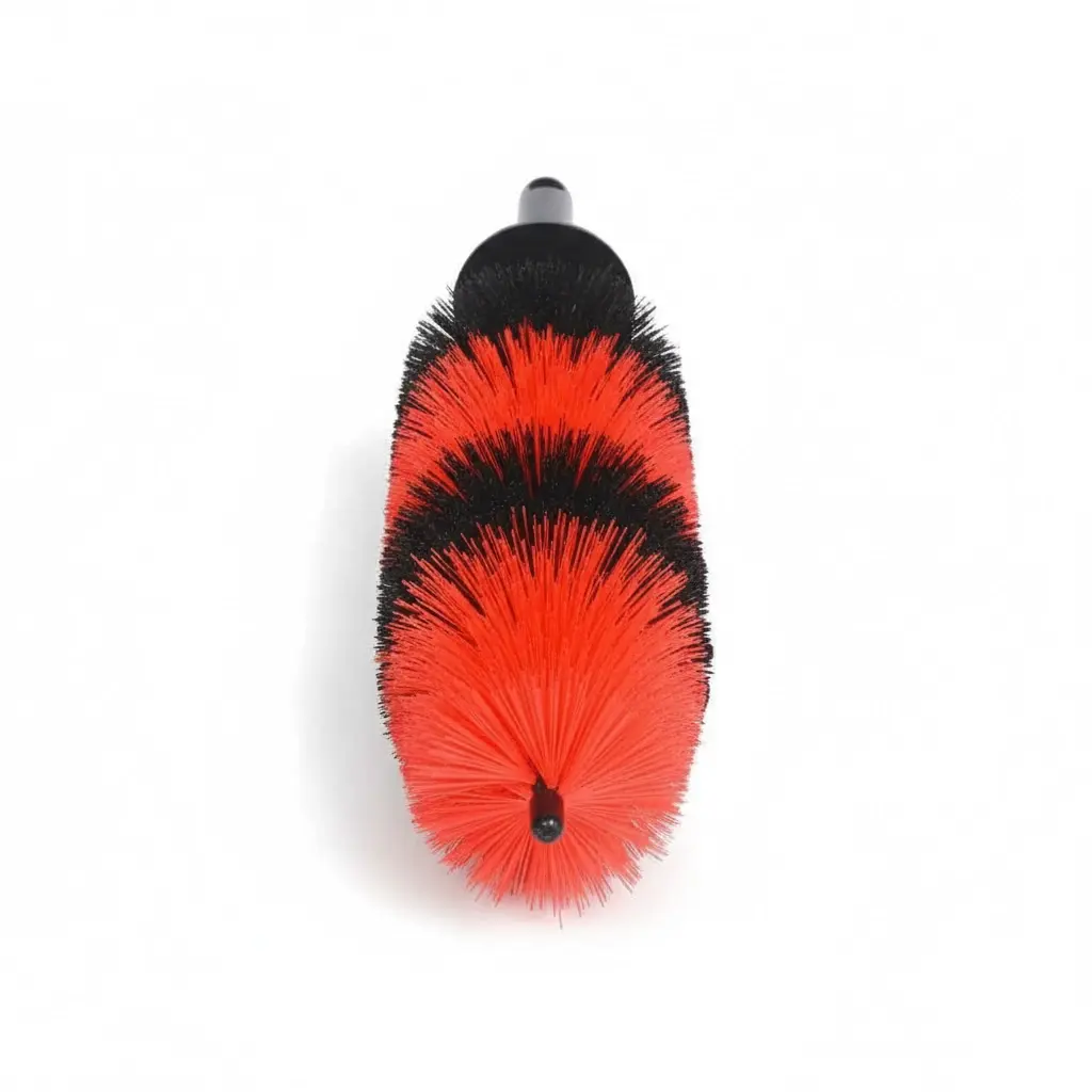 BROTHERS Large Bendable Rim Brush فرشة برازرز اسود*احمر مقاس كبير لتنظيف الموتور و العجل BR/HUB BRUSH XL