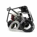 ANNOVI A.Dragon HONDA EE21/250 Mobile High Pressure Washer Powered by Petrol Engine 250Bar 11.7HP 21L/Min (Electric Start) مجموعة غسيل متحركة انوفي 11.7 حصان 250 بار بمحرك بنزين هوندا تشغيل بالمارش ANNOVI/ A.Dragon HONDA EE21/250