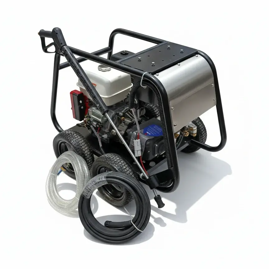 ANNOVI A.Dragon HONDA EE21/250 Mobile High Pressure Washer Powered by Petrol Engine 250Bar 11.7HP 21L/Min (Electric Start) مجموعة غسيل متحركة انوفي 11.7 حصان 250 بار بمحرك بنزين هوندا تشغيل بالمارش ANNOVI/ A.Dragon HONDA EE21/250
