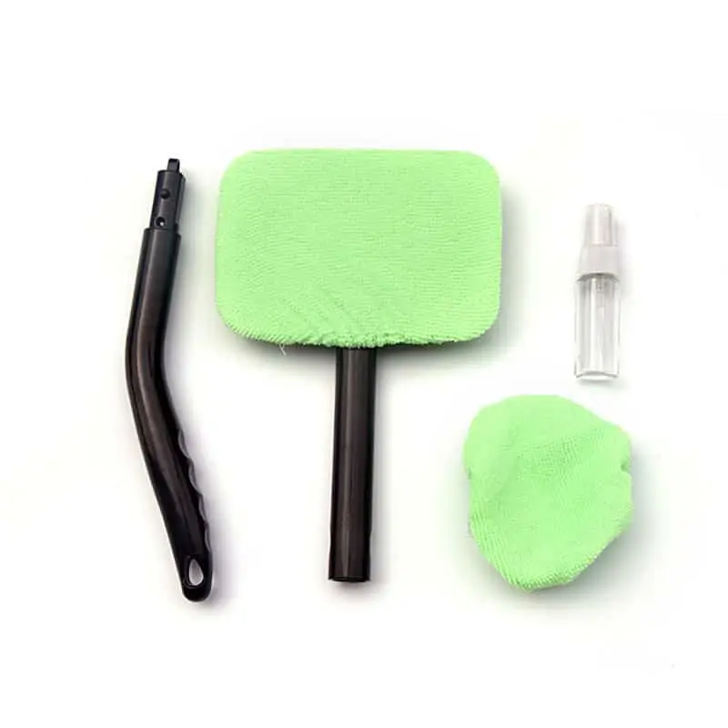 BROTHERS Windshield Glass Wiper With 2 Towels / ممسحة تنظيف زجاج السيارة الداخلية مع 2 فوطة مايكروفايبر ماركة براذرز