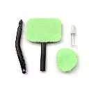 BROTHERS Windshield Glass Wiper With 2 Towels / ممسحة تنظيف زجاج السيارة الداخلية مع 2 فوطة مايكروفايبر ماركة براذرز