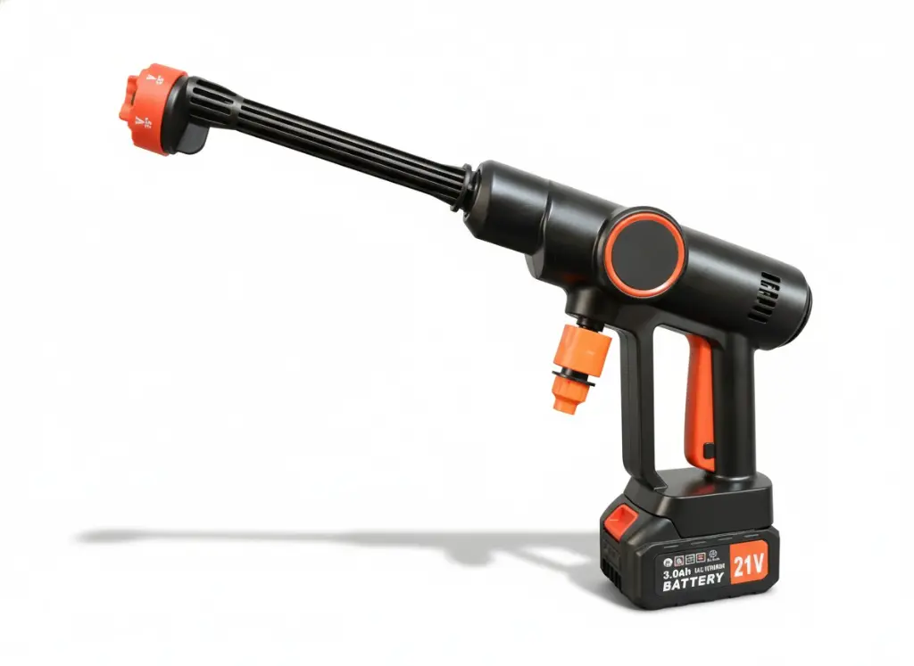 BROTHERS P21V Portable Cordless High Pressure Washer 21V / Li-ion 4000mAh مسدس غسيل ضغط عالي ماركة براذرز موديل P21V محمولة شحن بطارية - 21 فولت 60 بار (للاستخدام الشخصي)