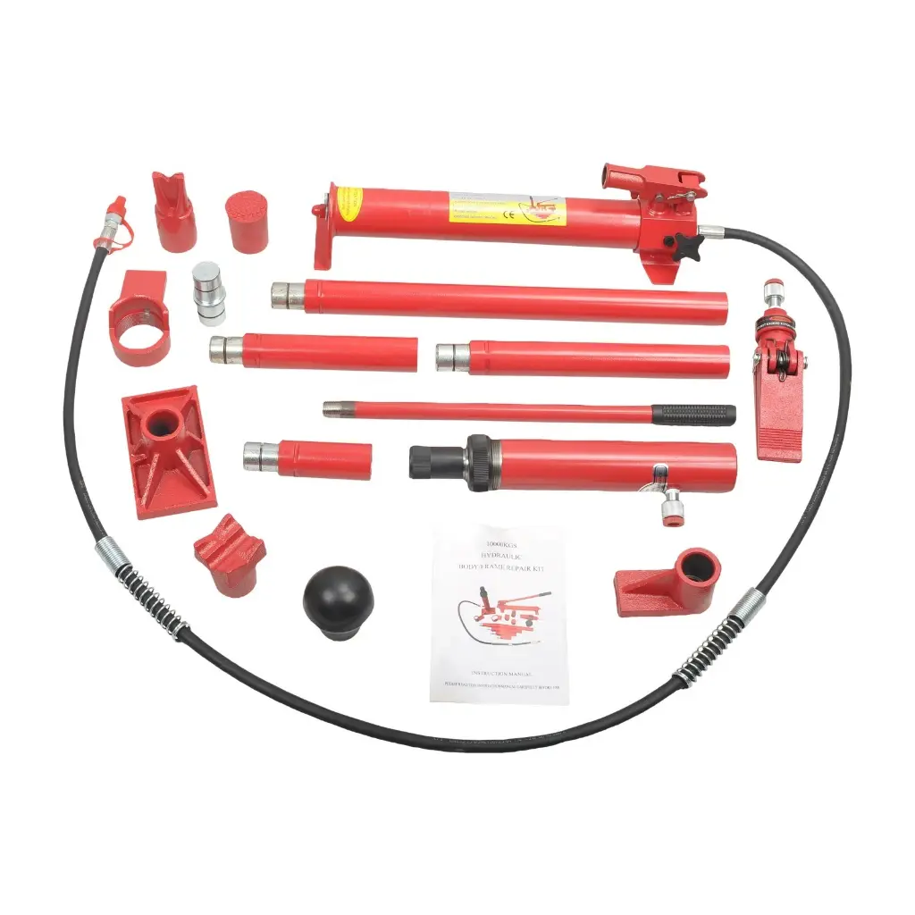 GEC Hydraulic Porta Power Jack 10 Ton / طقم برستا سمكرة هيدروليك 10 طن ماركة جي اي سي - شنطة كاملة