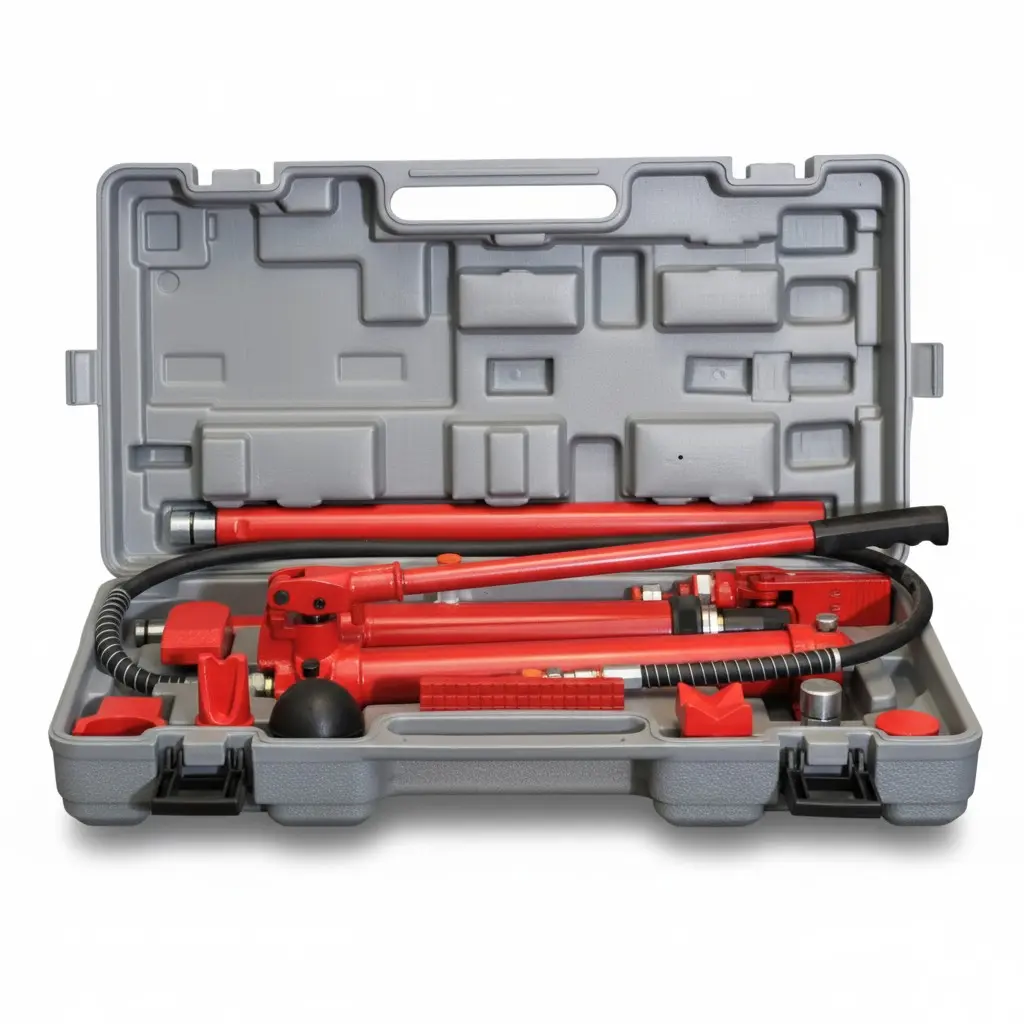 GEC Hydraulic Porta Power Jack 10 Ton / طقم برستا سمكرة هيدروليك 10 طن ماركة جي اي سي - شنطة كاملة
