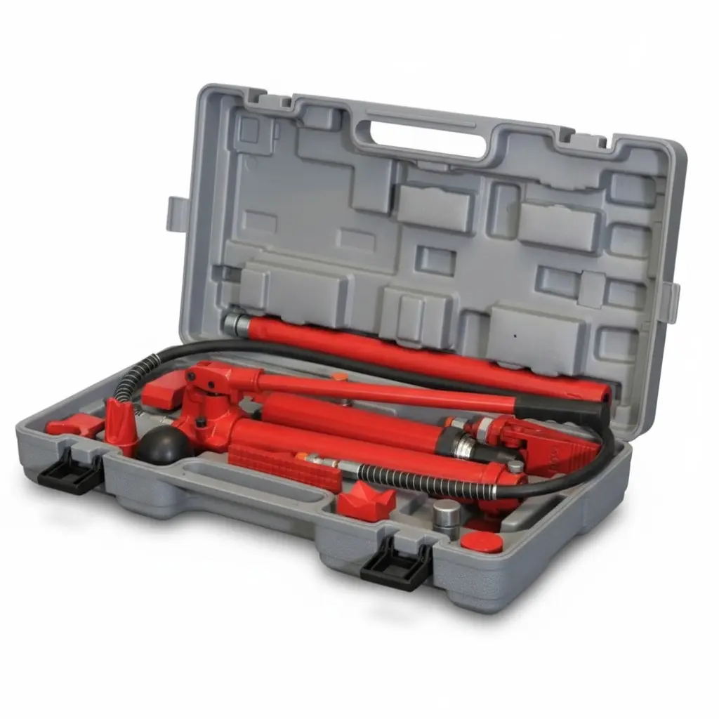GEC Hydraulic Porta Power Jack 10 Ton / طقم برستا سمكرة هيدروليك 10 طن ماركة جي اي سي - شنطة كاملة