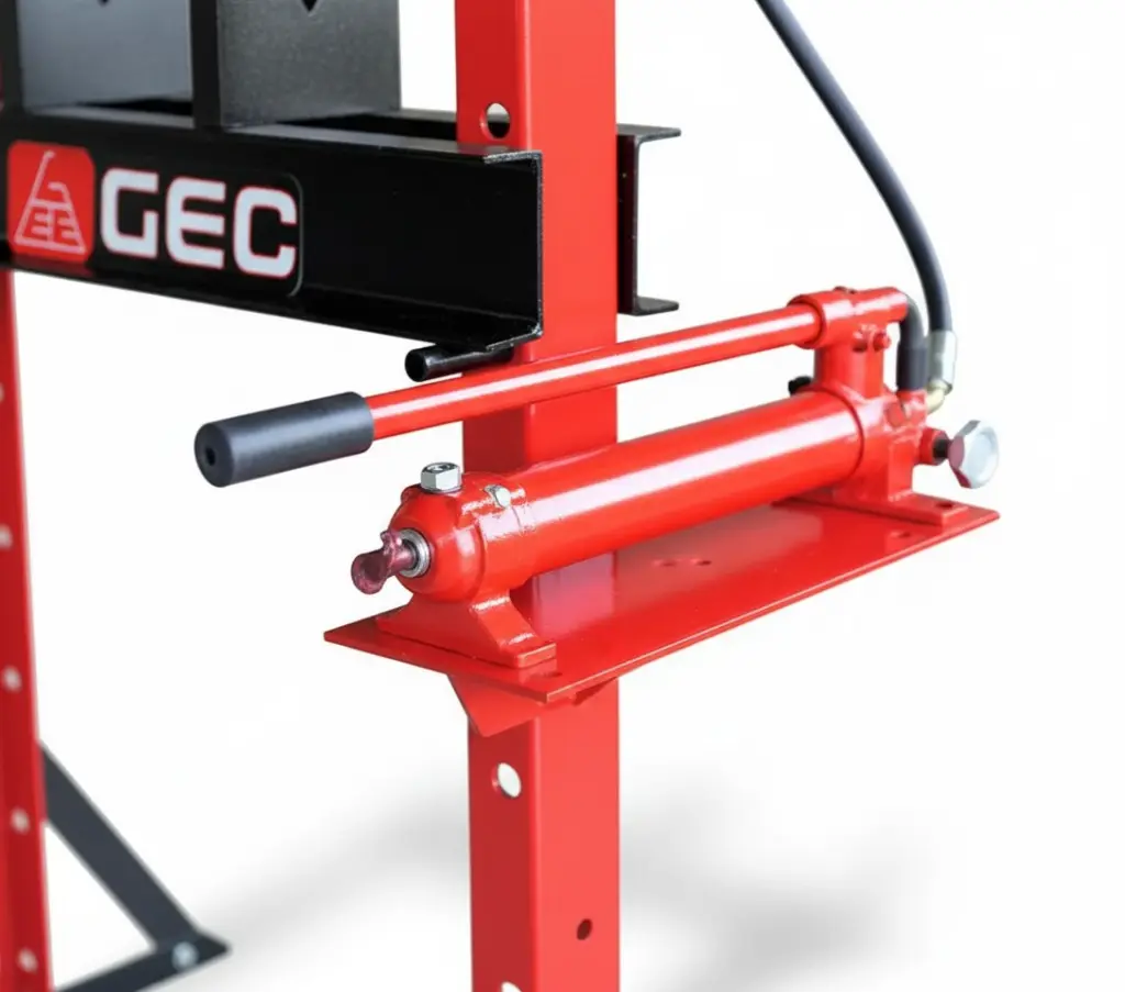GEC Hydraulic Shop Press 20 Ton / مكبس هيدروليك 20 طن ماركة جي اي سي - مكبس ورشة يدوي للميكانيكا واعمال الخراطة