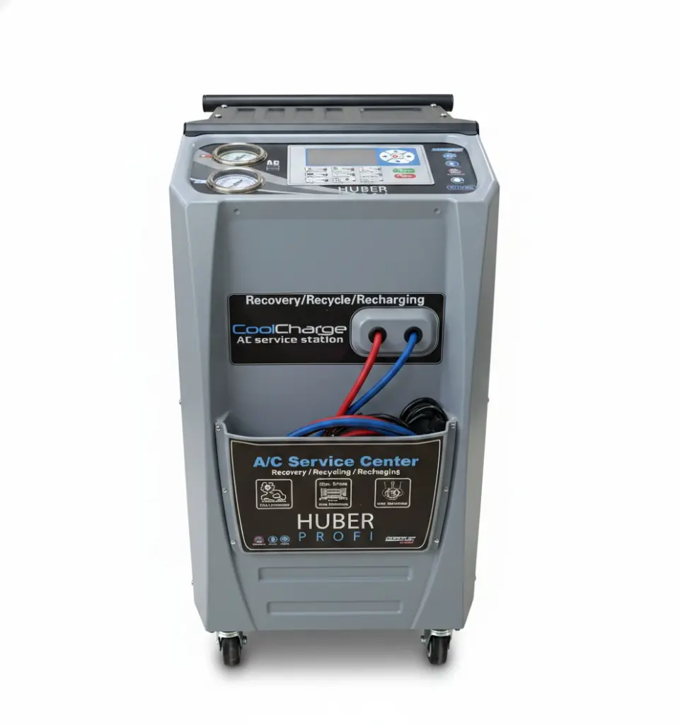 GEC CoolCharge A/C 1700F Heavy-Duty Refrigerant Recovery & Recharge Station / ماكينة شحن فريون تكييف السيارات اتوماتيك ماركة جي اي سي موديل A/C 1700F - لغاز R134a أو R1234Yf