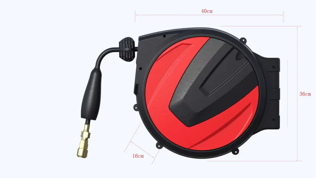 BROTHERS Retractable Air Hose Reel 20M With Quick Couplers (Heavy Duty) / بكرة خرطوم هواء 20 متر (سحب الي) مع وصلات سريعة ماركة براذرز