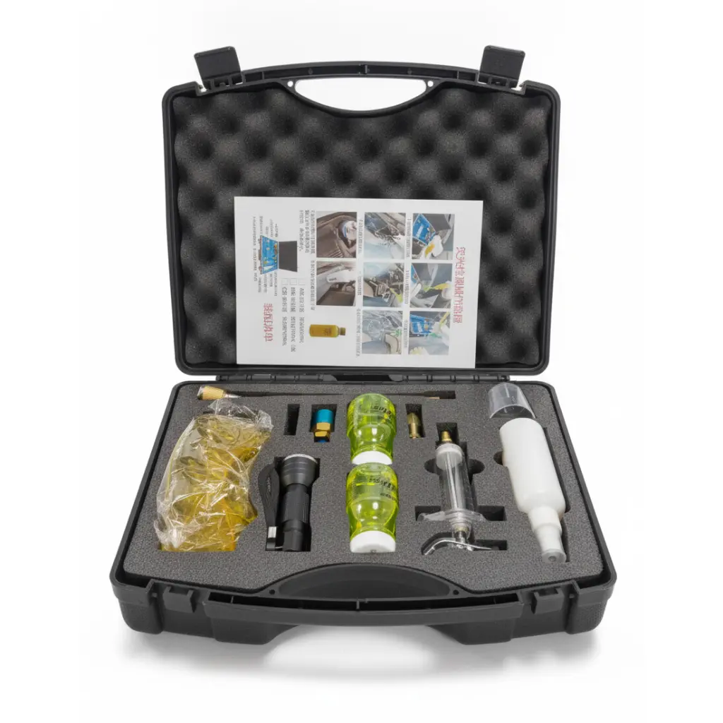 GEC UV Fluorescent A/C Leak Detection Kit / طقم كشف تسريب تكييف السيارات بالأشعة فوق البنفسجية (UV) ماركة جي اي سي