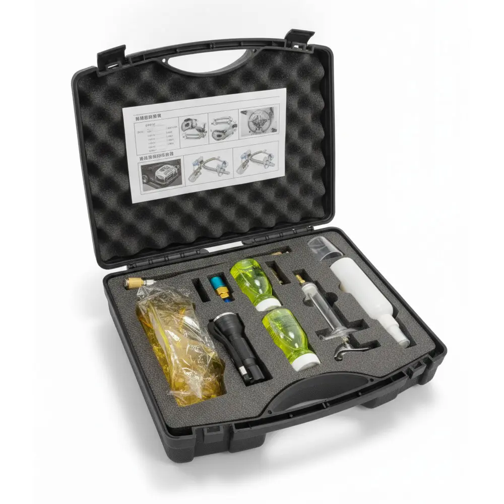 GEC UV Fluorescent A/C Leak Detection Kit / طقم كشف تسريب تكييف السيارات بالأشعة فوق البنفسجية (UV) ماركة جي اي سي
