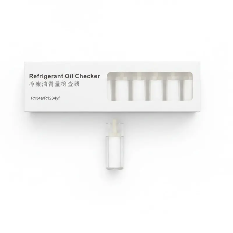 GEC A/C 10 PCS Refrigerant Oil Checker R134a/R1234yf / فاحص زيت فريون تكييف السيارات ماركة جي اي سي 10 قطع - لفريون R134a/R1234yf
