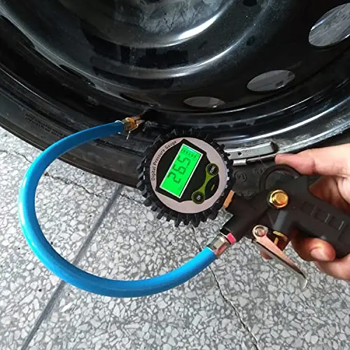 TH Digital Air Tire Inflator Gun with LCD Pressure Gauge 200PSI / مسدس تزويد كاوتش ديجيتال ماركة TH ضغط 200 Psi شاشه ديجيتال