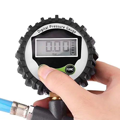 TH Digital Air Tire Inflator Gun with LCD Pressure Gauge 200PSI / مسدس تزويد كاوتش ديجيتال ماركة TH ضغط 200 Psi شاشه ديجيتال