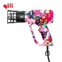 Qili WR-121 Analog Pink Graffiti Heat Gun (2000W) - PPF & Tinting Tool | مسدس حراري افلام حماية PPF وتغليف السيارات أنالوج 2000 وات ماركة Qili موديل WR-121 - تصميم جرافيتي بينك