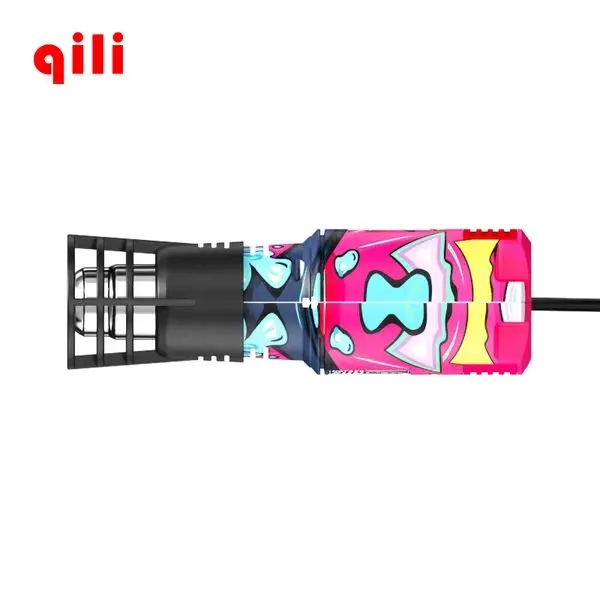 Qili WR-121 Analog Pink Graffiti Heat Gun (2000W) - PPF & Tinting Tool | مسدس حراري افلام حماية PPF وتغليف السيارات أنالوج 2000 وات ماركة Qili موديل WR-121 - تصميم جرافيتي بينك