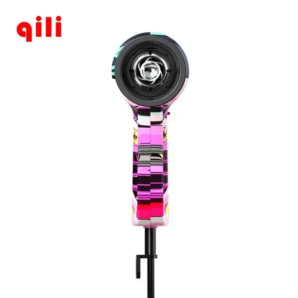 Qili WR-121 Analog Pink Graffiti Heat Gun (2000W) - PPF & Tinting Tool | مسدس حراري افلام حماية PPF وتغليف السيارات أنالوج 2000 وات ماركة Qili موديل WR-121 - تصميم جرافيتي بينك