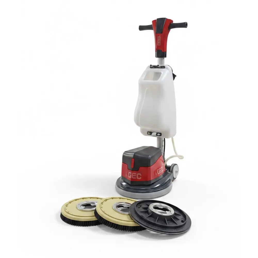 GEC FC-17 Turbo Single Disc Floor Scrubber Machine 17 Inch 1100W | ماكينة ديسك ارضيات ماركة جي اي سي موديل FC-17 Turbo (17 بوصة) - موتور 1100 وات