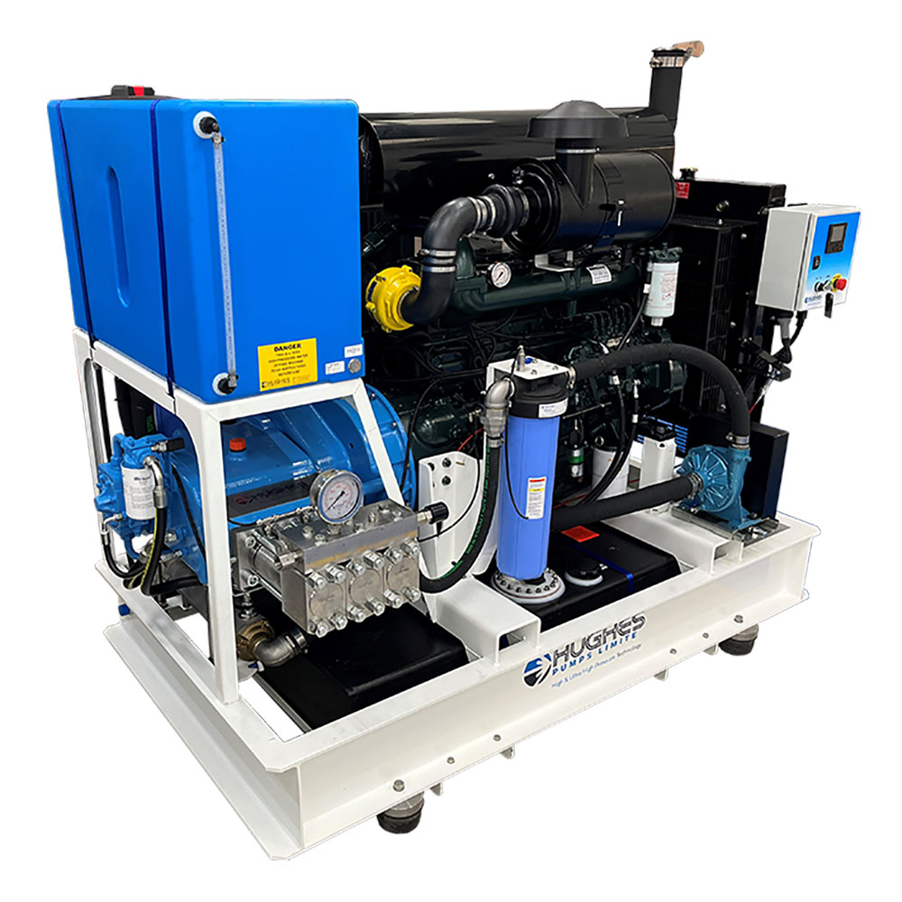 HUGHES Ultrabar 30 DS-B – Ultra High Pressure Diesel Water Jetting Unit 2800Bar 188Hp 40L/Min 380V