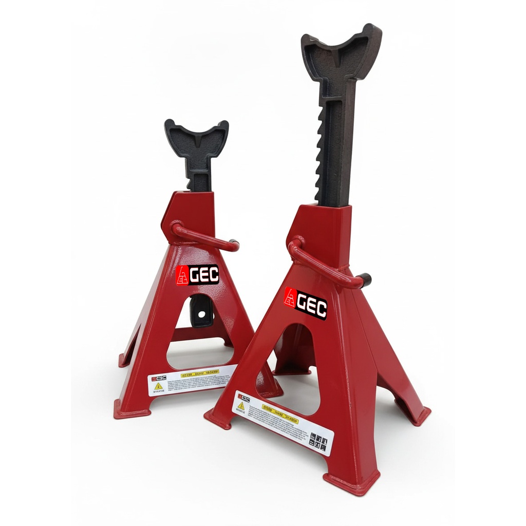 GEC Heavy Duty Jack Stand Set 6 Ton Max.Height 601mm