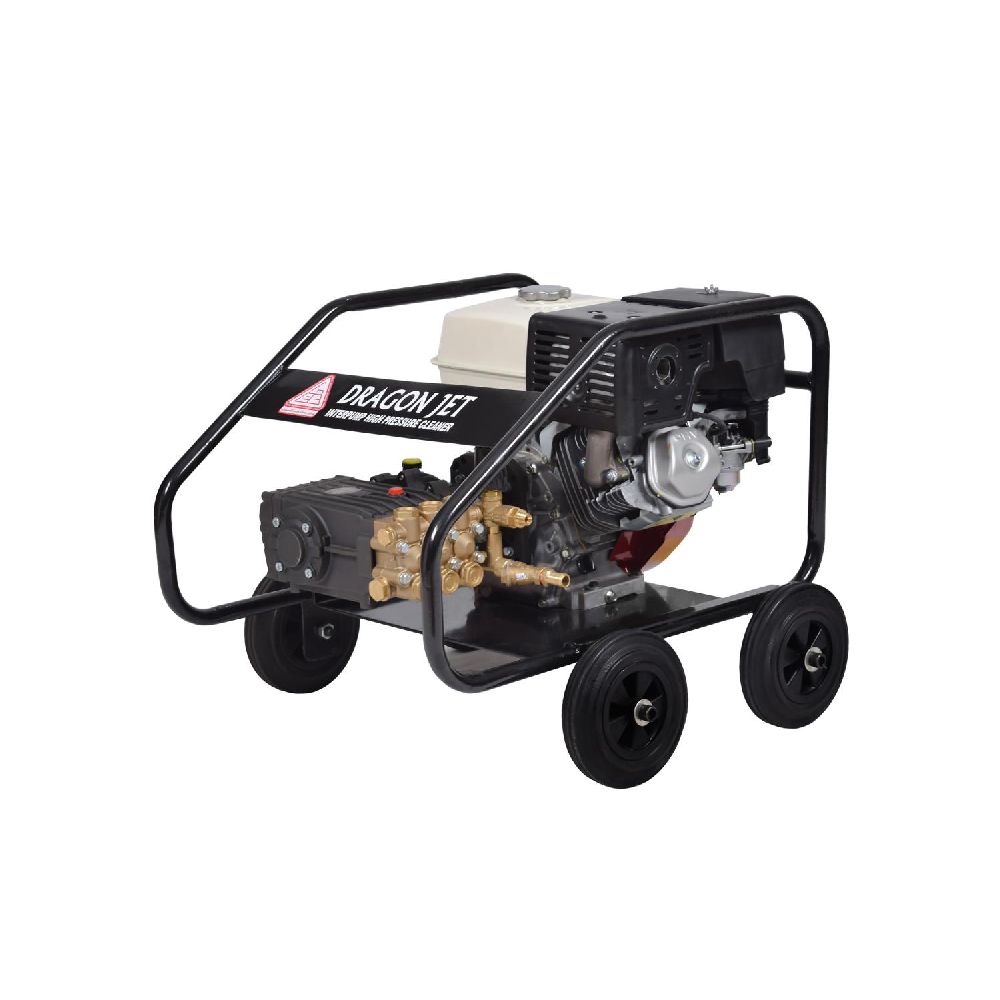 INTERPUMP G.DRAGON HONDA 15/200 Mobile High Pressure Washer Powered by Petrol Engine 200Bar 13Hp 15L/Min