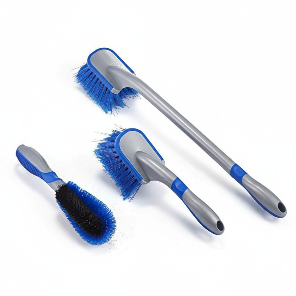 BROTHERS TRIPLECLEAN Brushes Set For All Car Parts (3PCS)