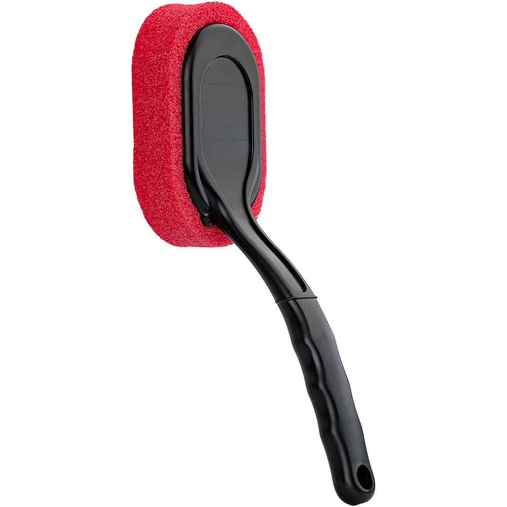 سفنجة تلميع كاوتش بمقبض (اسفنج ياباني احمر) ماركة براذرز - لتوزيع الواكس
