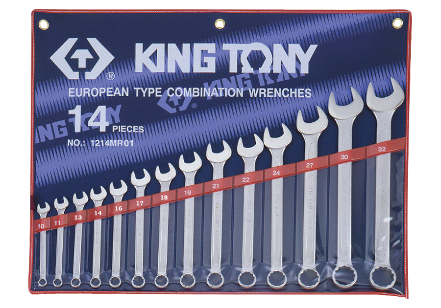 KING TONY 1214MR 14 PCS Combination Wrench Set 10~32 mm