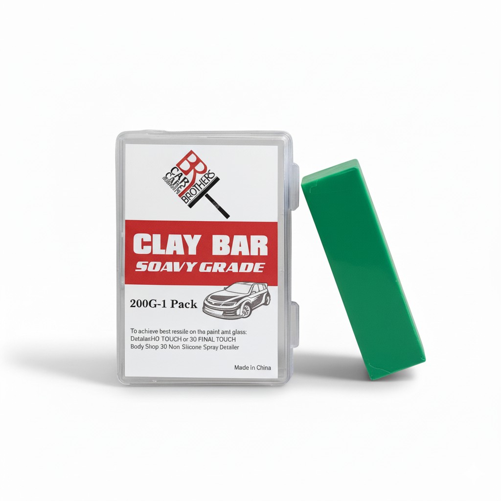 عجينة صلصال (كلاي بار) تنظيف وتلميع ناعم (اخضر) 200 جرام موديل GREENCLAY ماركة براذرز - عجينة ناعمة