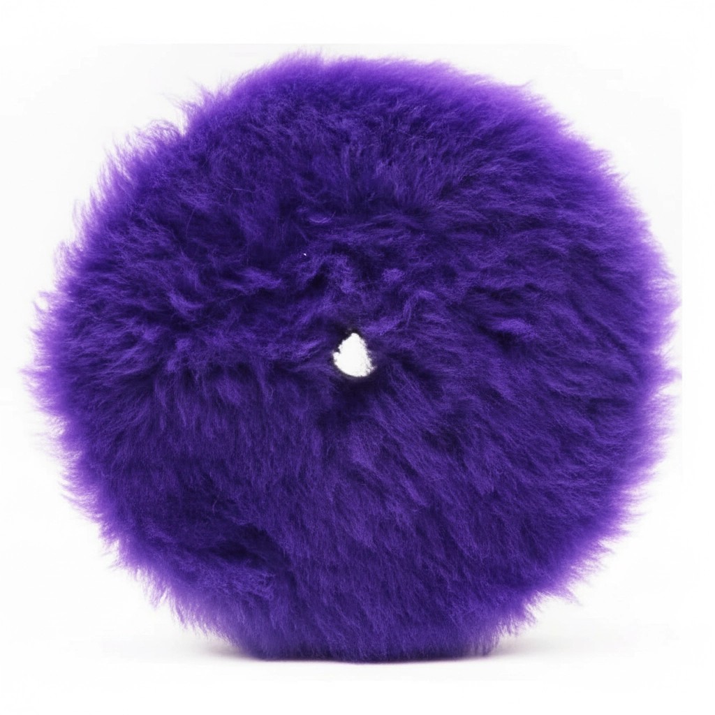 BROTHERS 5 Inch Purple Foamed Wool Buffing & Polishing Pad
