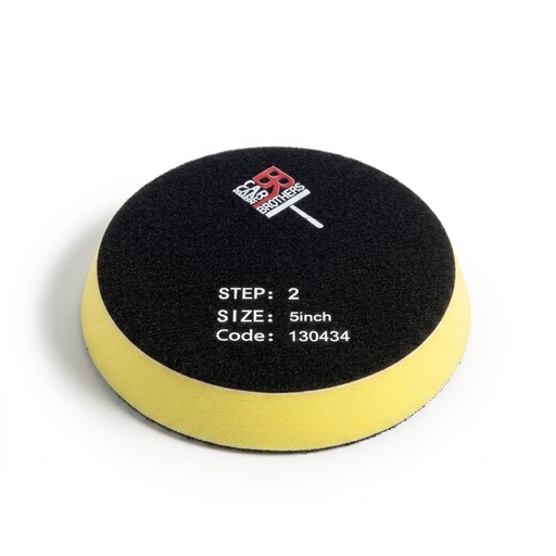 [CCPPAS00041] BROTHERS Medium Cut Rotary Foam Pad – 5 Inch (Step 2)