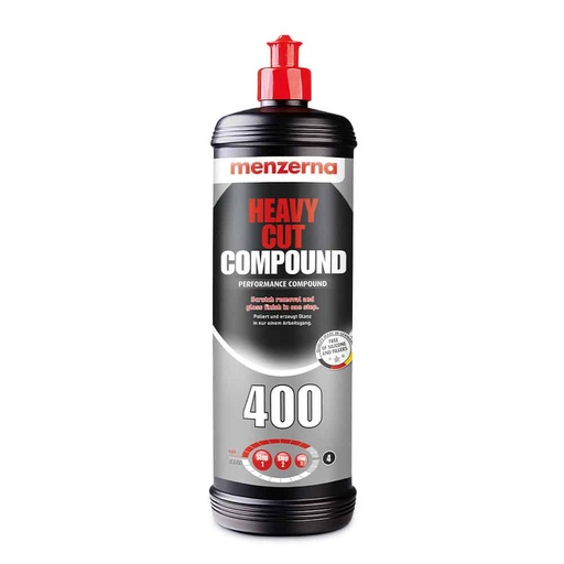 [CCCPHC00007] MENZERNA Heavy Cut Compound 400 - 1L An Innovative Automotive Polish That Removes Scratches And Creates Gloss In A Single Step