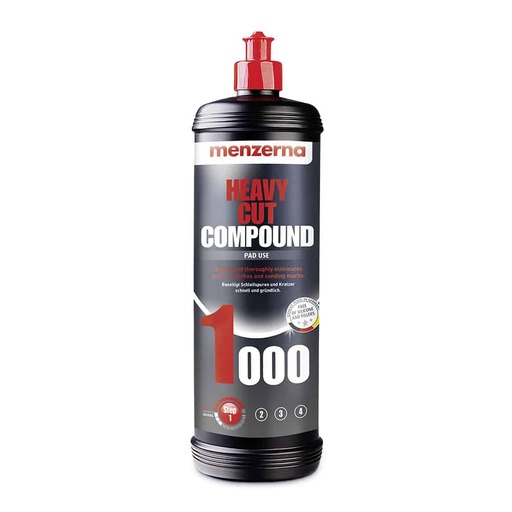 [CCCPHC00003] MENZERNA Heavy Cut Compound 1000 - 1L Car Polish For The Speedy Removal Of Deep Scratches Using Foam Polishing Pads