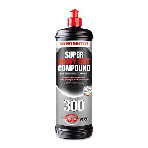 [CCCPHC00009] بولش مينزيرنا خشن جدا 300 (Super Heavy Cut) - ازالة اثار صنفرة 1200 والخدوش الصعبة - 1 لتر