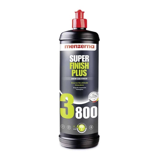 [CCCPSF00008] بولش مينزيرنا ناعم جدا 3800 (Finish Plus) - لمعة المراية القصوى للسيارات السودة - 1 لتر