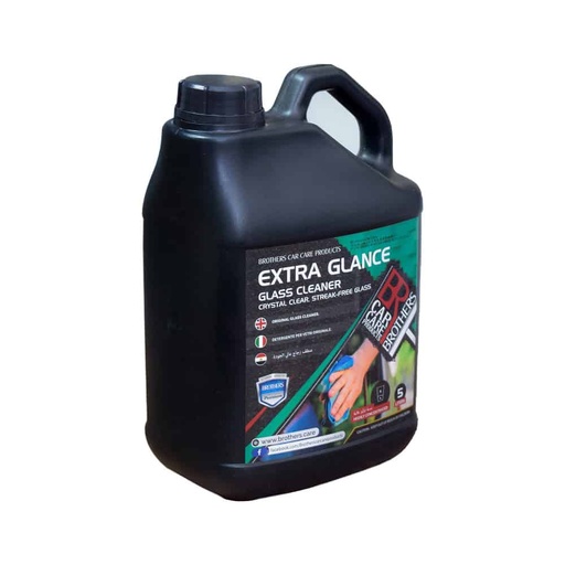 [CCCCXX00026] منظف وملمع زجاج ونوافذ 5 لتر (مركز) ماركة براذرز موديل EXTRA GLANCE - يخفف 1:10