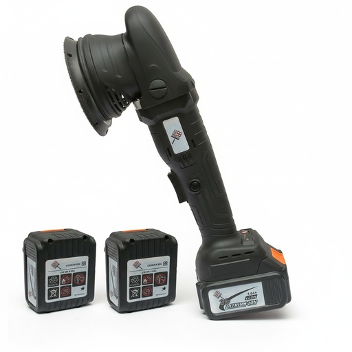 [CCPPXX00004] BROTHERS BIG BATTERY POLISHER Dual Action Cordless Polisher 5 Inch With 3 Batteries 21V 15mm Throw
