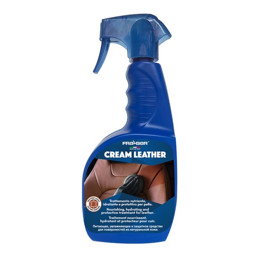 [CCCCXX00037] كريم مرطب ومعالج للجلد الطبيعي 750 مل ماركة فرابر موديل CREAM LEATHER BLACK ORCHID (اوركيد اسود)