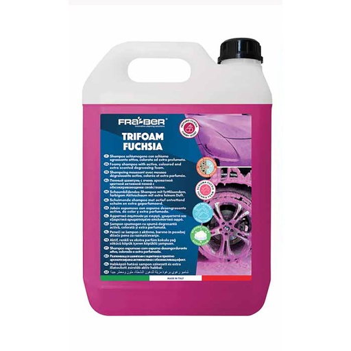 [CCCCXX00021] شامبو رغوة نشطة ملونة (فوشيا) وعطرة 4.54 لتر ماركة فرابر موديل TRIFOAM FUCHSIA - تخفيف الفوم 1:100